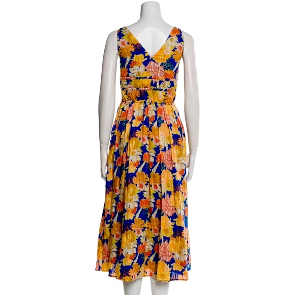 CAROLINE CONSTAS Floral Print Midi Dress | Small - Picture 3 of 14
